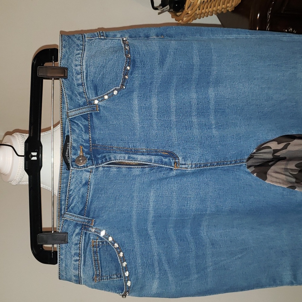 Ashley Stewart denim skirt size 16 - Picture 3 of 6